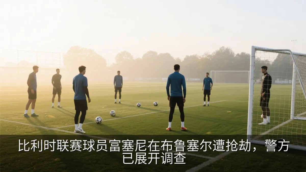 足球训练场上的球员训练场景